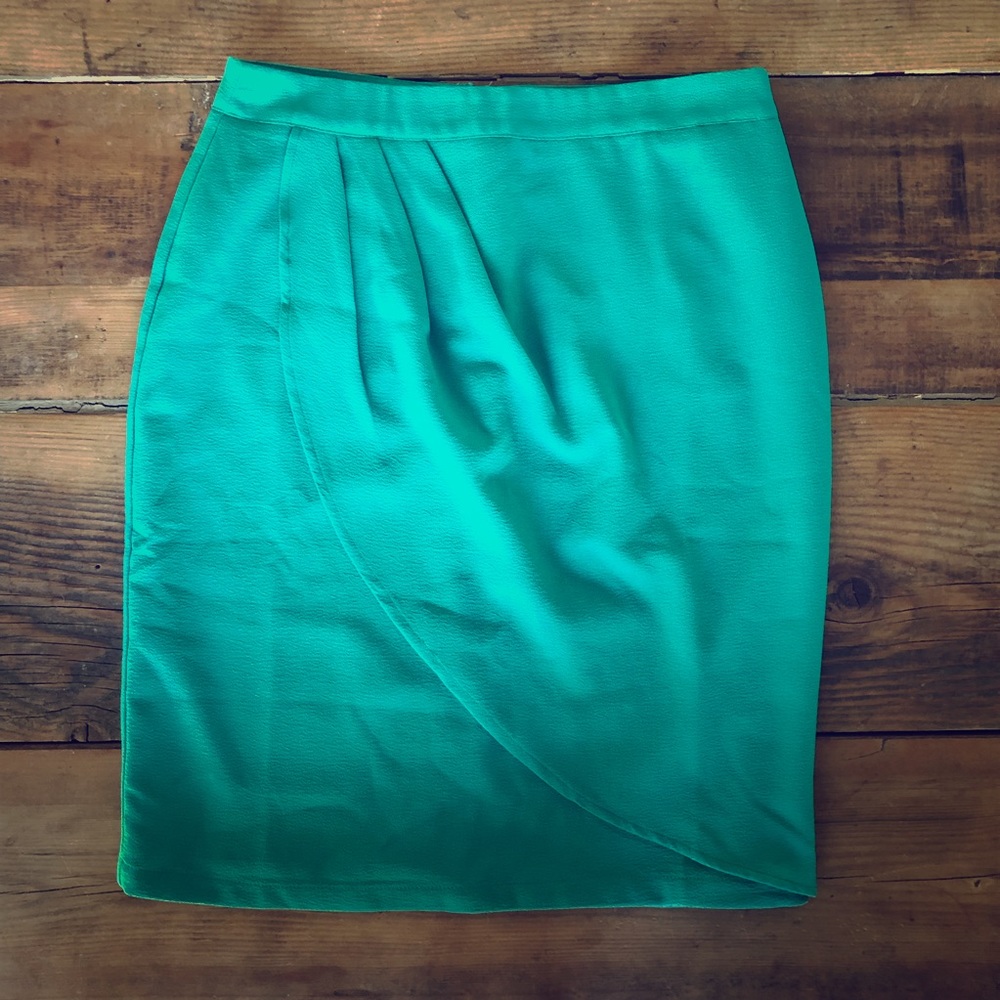 Faux wrap skirt